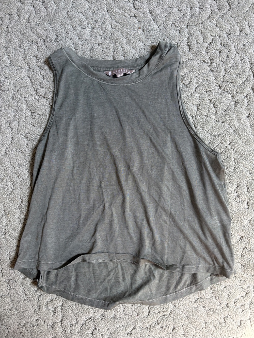 Athleta Green Sleeveless Women's Tank Top